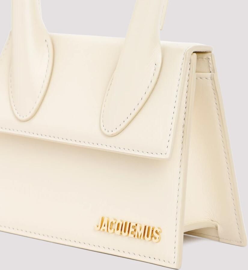 Jacquemus Totes & shoppers Le Chiquito Moyen Top Handle Bag Leather in crème - Foto 3