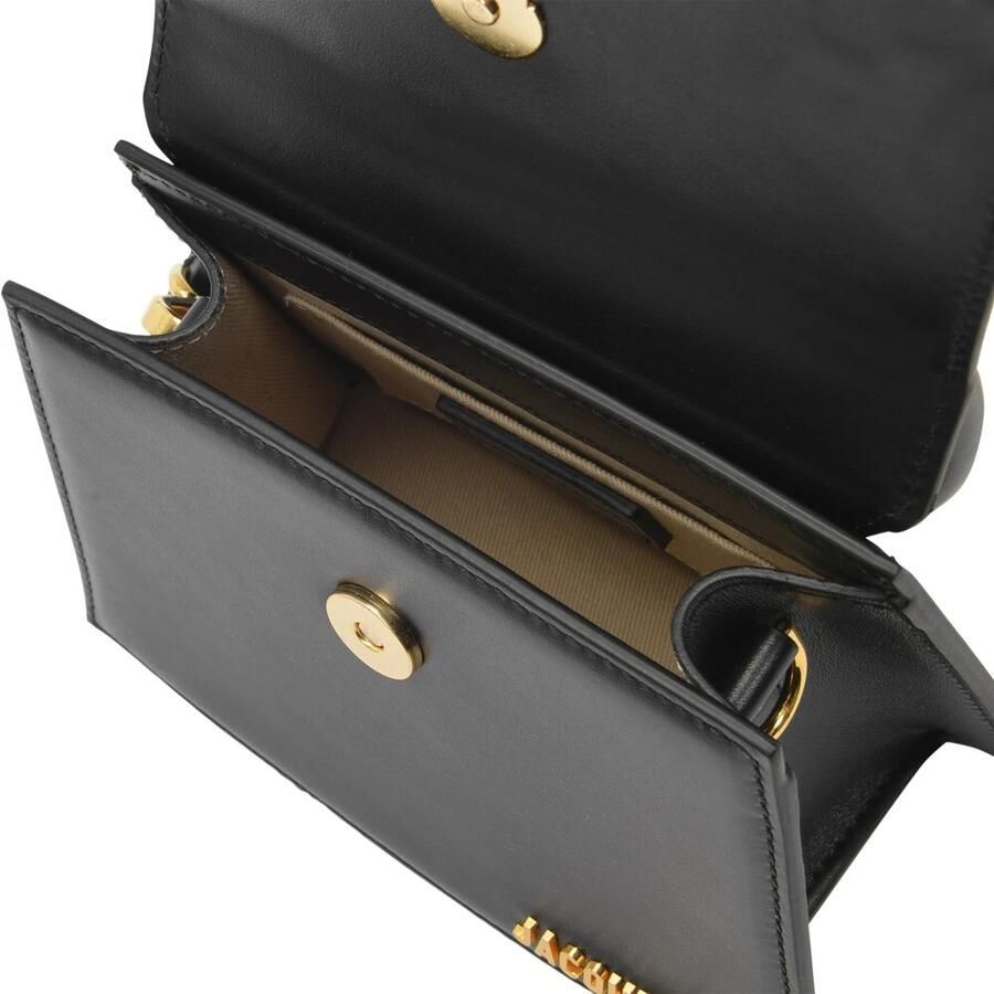 Jacquemus Shoppers & Totes Le Chiquito Moyen Top Handle Bag Leather in zwart - Foto 6