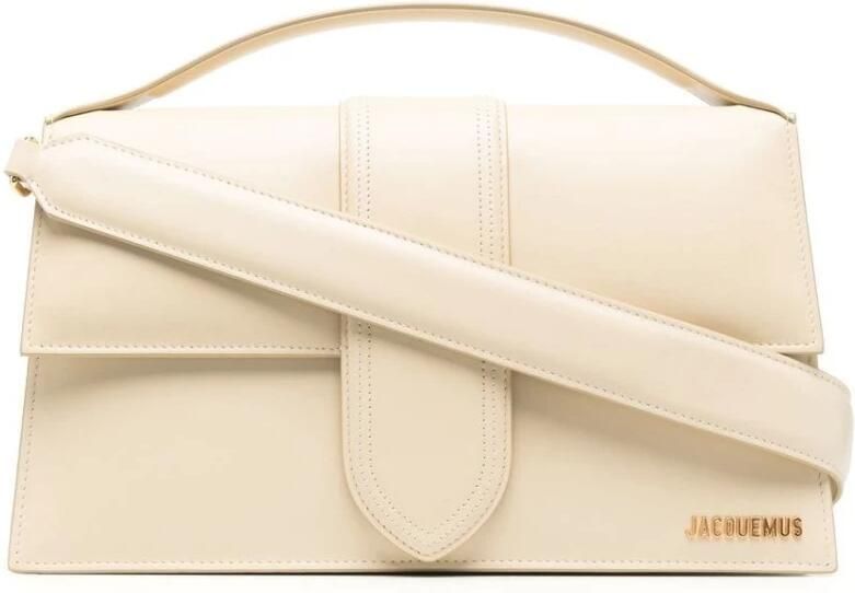 Jacquemus Le Bambinou Ivory White Schoudertas Beige Dames - Foto 7