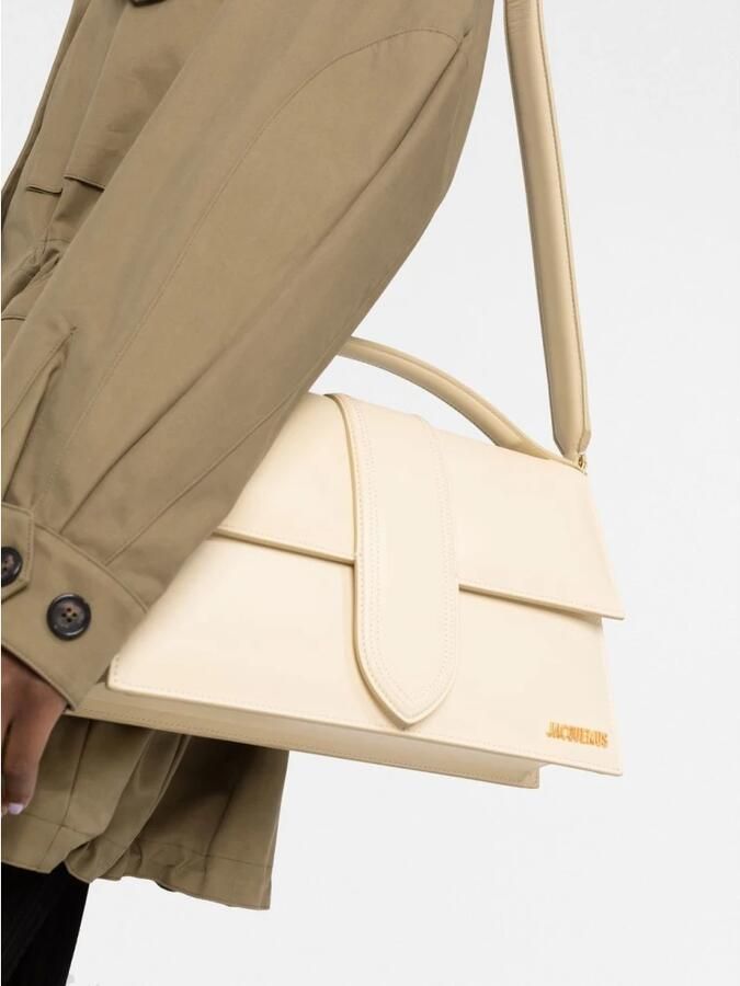 Jacquemus Le Bambinou Ivory White Schoudertas Beige Dames - Foto 2
