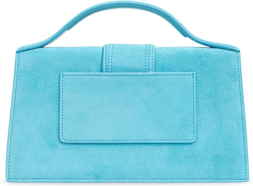 Jacquemus Hobo bags Light Blue Suede Bambino Bag in blauw - Foto 6