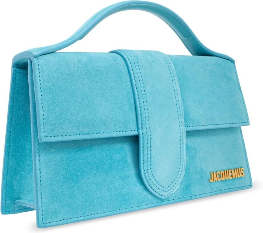 Jacquemus Hobo bags Light Blue Suede Bambino Bag in blauw - Foto 2