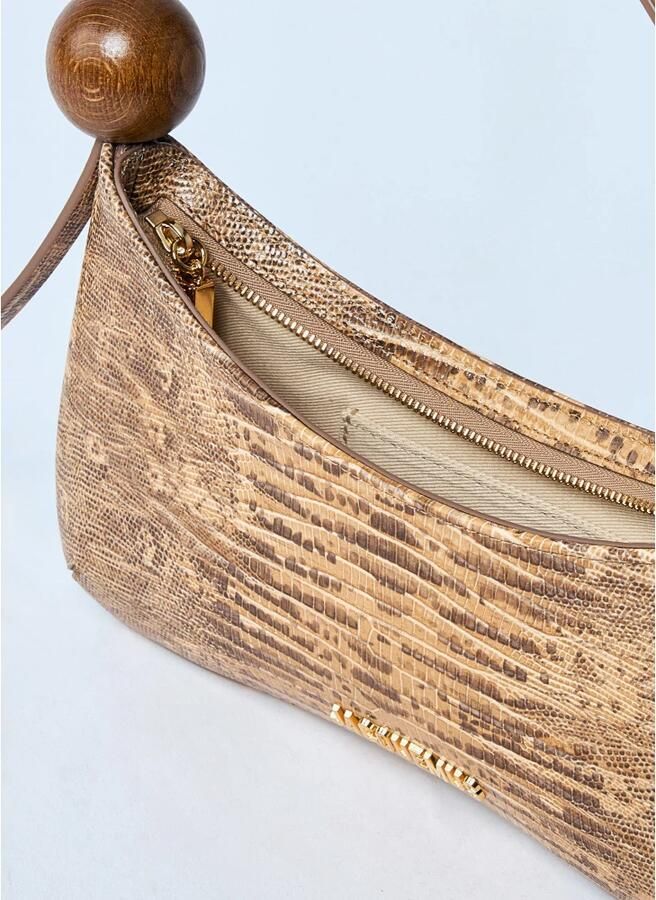 Jacquemus Hobo bags Le Bisou Perle Shoulder Bag Leather Beige in beige - Foto 6