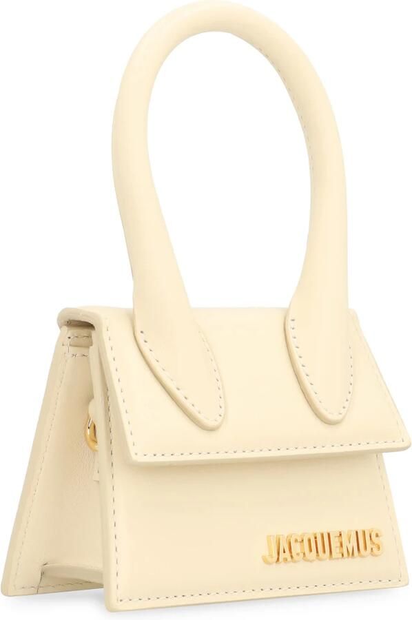 Jacquemus Shoppers & Totes Le Chiquito Top Handle Bag Leather in crème - Foto 7