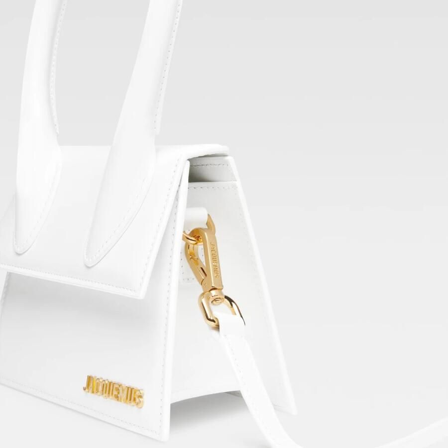 Jacquemus Satchels Le Chiquito Moyen Top Handle Bag Leather in wit