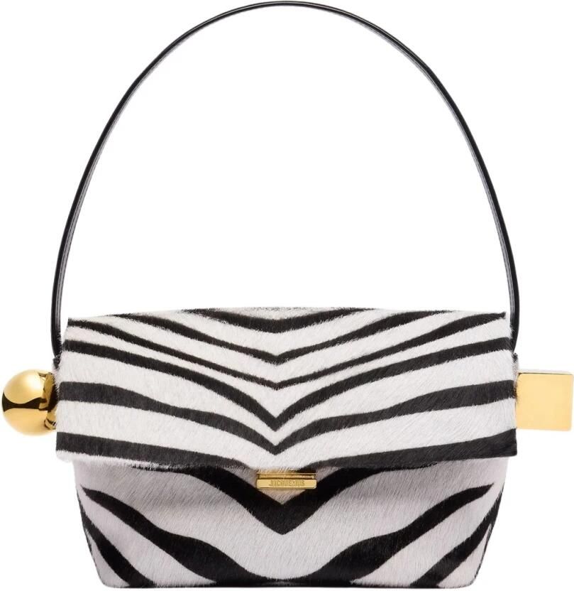 Jacquemus Shoppers Le Rond Carre Shoulder Bag in zwart