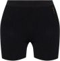 Jacquemus Zwarte Geribbelde Shorts met Hoge Taille Black Dames - Thumbnail 1