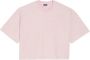 Jacquemus Korte Mouw Roze Katoenen T-Shirt Roze Heren - Thumbnail 1