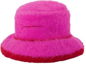 Jacquemus Le Bob Neve Bucket Hat in Pink Fabric Roze Dames