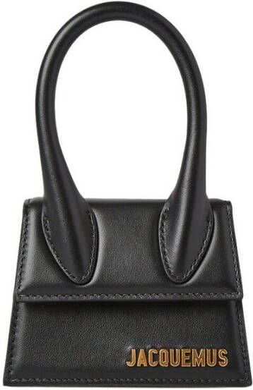Jacquemus Totes Le Chiquito Top Handle Bag Leather in zwart