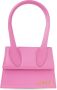 Jacquemus Shoppers & Totes Le Chiquito Moyen Top Handle Bag Leather in roze - Thumbnail 2