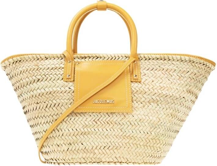 Jacquemus Le Panier Soli shopper tas Beige Dames