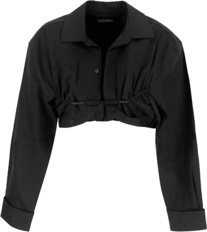 Jacquemus Machou Bolero Shirt Zwart Dames