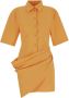 Jacquemus Mini Jurk met Camisa Stijl Oranje Dames - Thumbnail 1