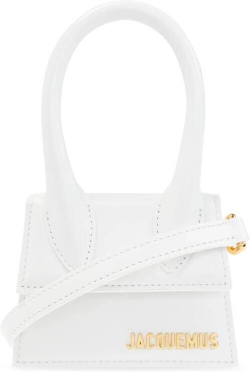 Jacquemus Totes Le Chiquito Top Handle Bag Leather in wit