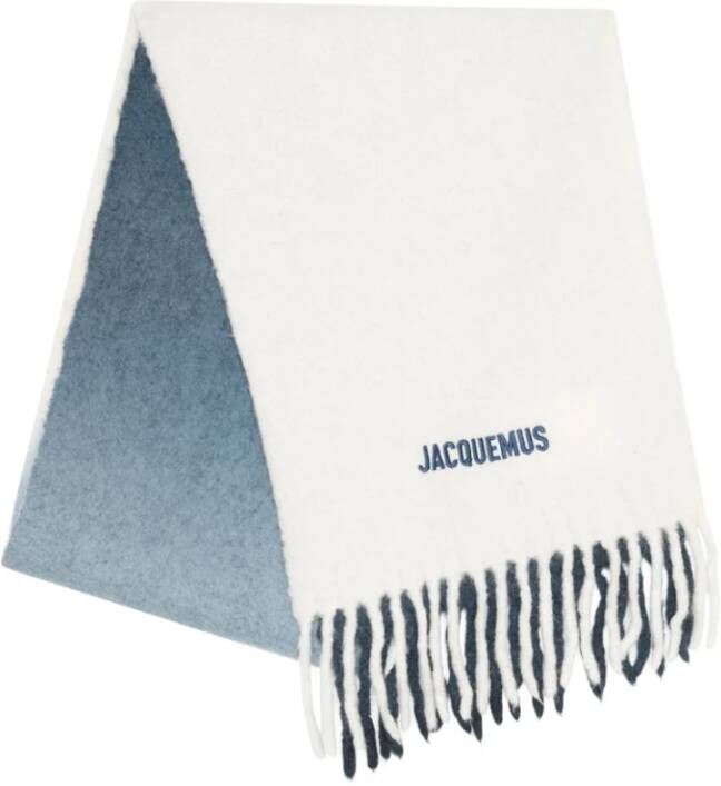 Jacquemus Multi-Navy Oogst Sjaal White Heren