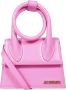 Jacquemus Opgerolde Leren Handtas met Uitschuifbaar Handvat Pink Dames - Thumbnail 1