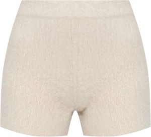 Jacquemus Neve high-rise shorts Beige Dames