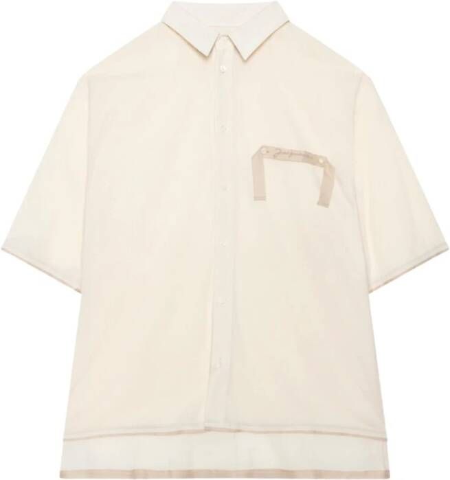 Jacquemus Off-White Le Papier Overhemd Beige Heren