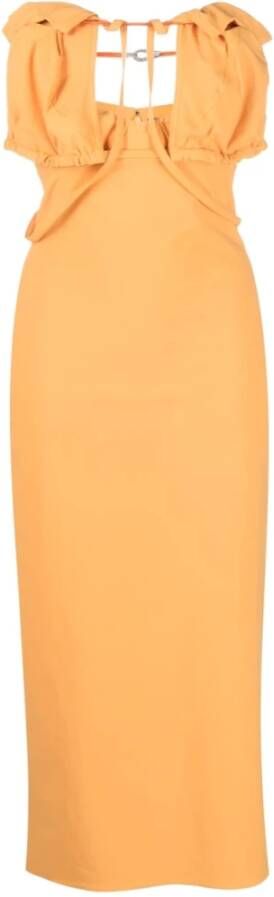 Jacquemus Oranje Bikini Jurk met Bandjes Oranje Dames