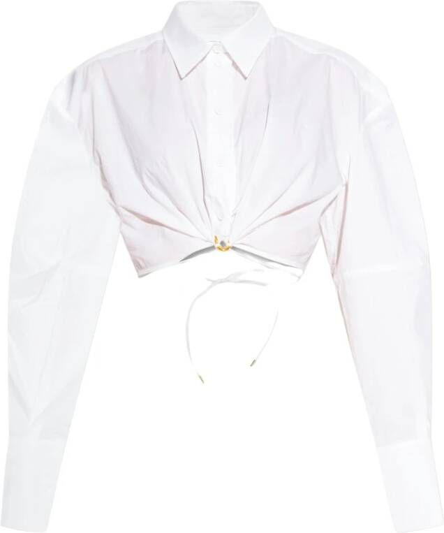 Jacquemus Plidao Shirt Tijdloze Glamour met een Frans Tintje White Dames