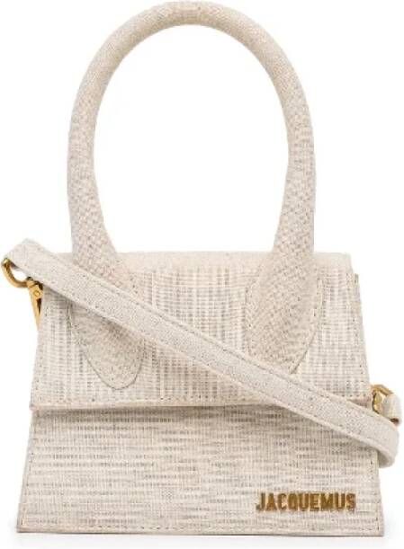 Jacquemus Pre-owned Canvas crossbody-bags Beige Dames