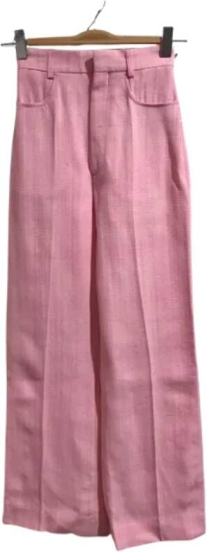Jacquemus Pre-owned Fabric bottoms Roze Dames
