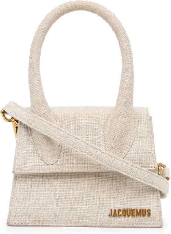 Jacquemus Pre-owned Fabric handbags Beige Dames