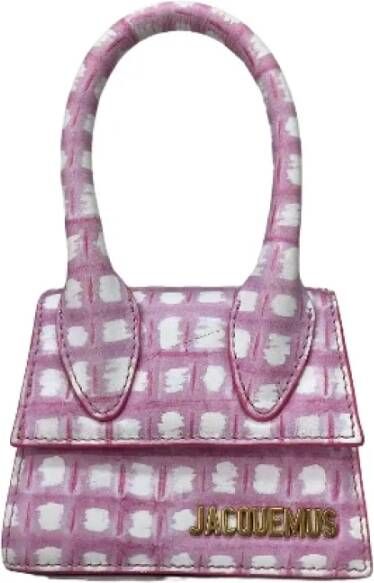Jacquemus Pre-owned Leather handbags Paars Dames