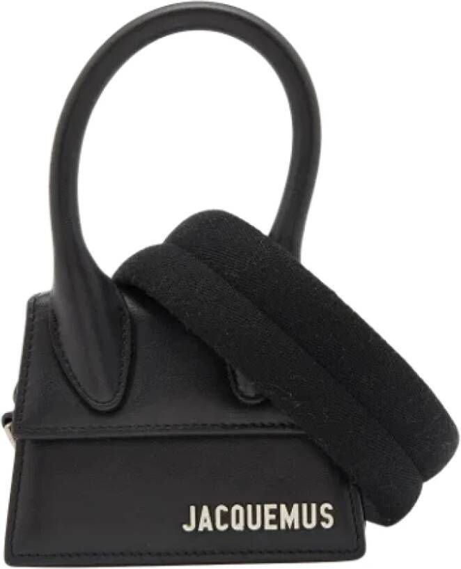 Jacquemus Pre-owned Leather handbags Zwart Dames