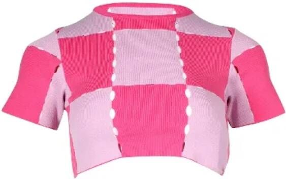 Jacquemus Pre-owned Pre-owned Cotton tops Roze Dames