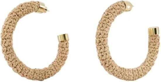 Jacquemus Pre-owned Pre-owned Fabric earrings Beige Dames