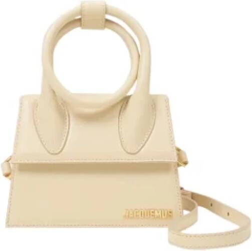 Jacquemus Pre-owned Pre-owned Leather crossbody-bags Beige Dames