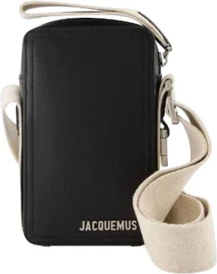Jacquemus Pre-owned Leather crossbody-bags Zwart Dames