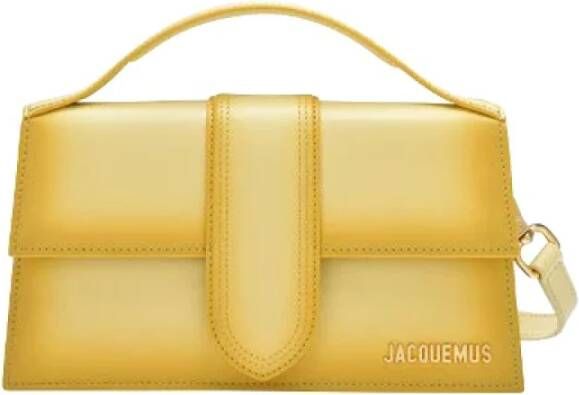 Jacquemus Pre-owned Pre-owned Leather handbags Geel Dames