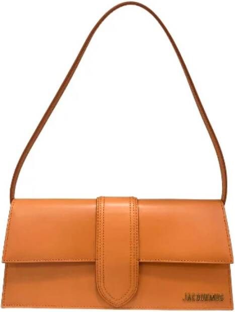 Jacquemus Pre-owned Pre-owned Leather handbags Oranje Dames
