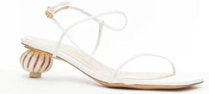 Jacquemus Pre-owned Pre-owned Leather sandals Wit Dames