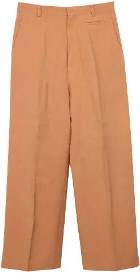 Jacquemus Pre-owned Trousers Oranje Dames