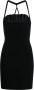 Jacquemus Geribbelde jurk met 'croissant' patroon Zwart Dames - Thumbnail 1