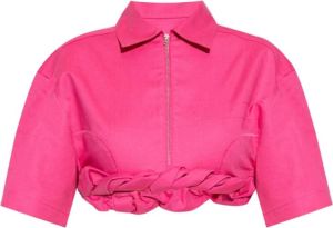 Jacquemus Silpa crop shirt Roze Dames