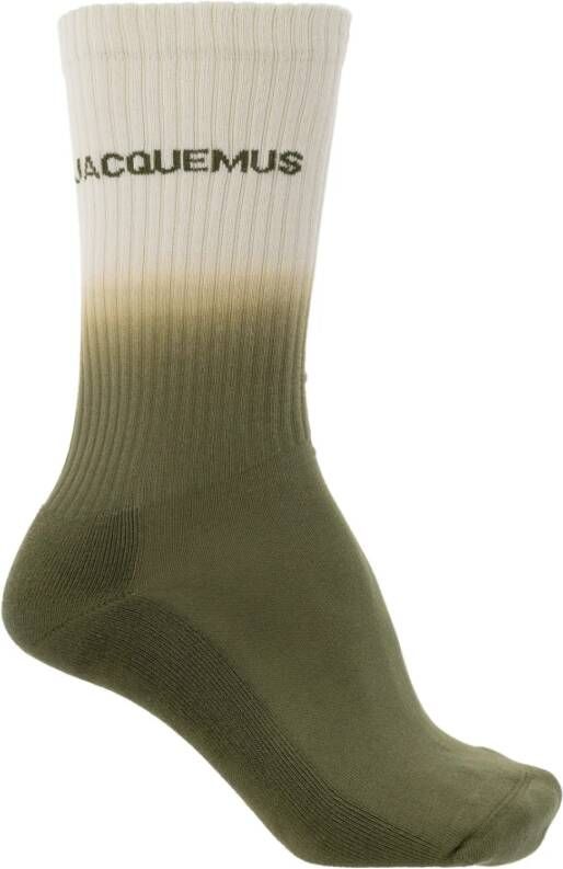 Jacquemus Socks with logo Groen Heren