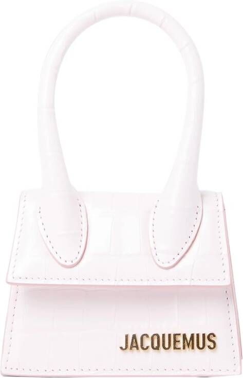 Jacquemus Totes Le Chiquito Top Handle Bag Leather in poeder roze