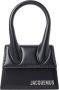 Jacquemus Zwarte Leren Mini Tas met Verstelbare Schouderband Black Dames - Thumbnail 4