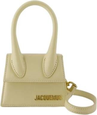 Jacquemus Totes Le Chiquito Top Handle Bag Leather in crème