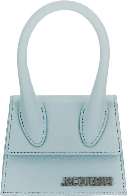 Jacquemus Totes Le Chiquito Top Handle Bag Leather in blauw