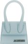 Jacquemus Totes Le Chiquito Top Handle Bag Leather in blauw - Thumbnail 1