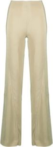 Jacquemus Straight Trousers Beige Dames