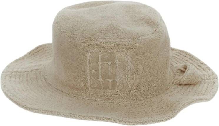 Jacquemus Teddy Cloth Bucket Hat Beige Heren