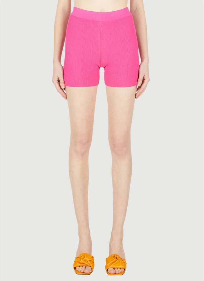 Jacquemus Tijdloze Glamour Shorts Roze Dames