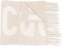 Jacquemus Wollen Logo Jacquard Sjaal Franje Rand Beige Unisex - Thumbnail 8